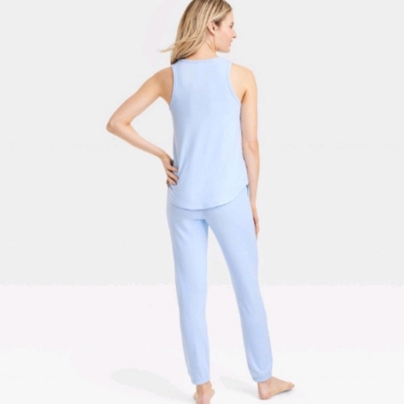Women's Tank Top and Pants Pajama Set - Stars Above Blue XS - Picture 2 of 3